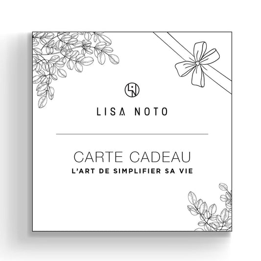 carte cadeau lisa noto